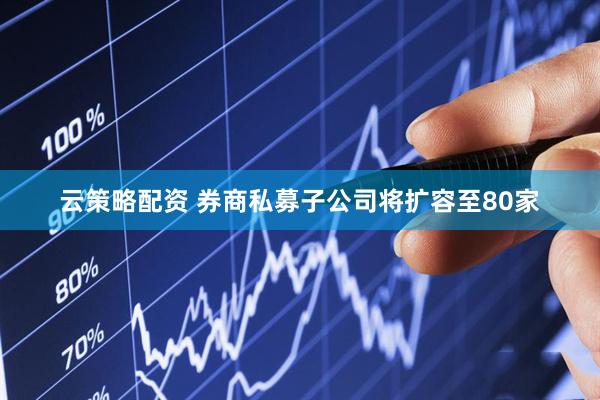 云策略配资 券商私募子公司将扩容至80家